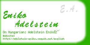 eniko adelstein business card